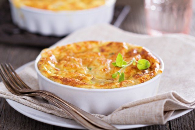 egg bake in a dish