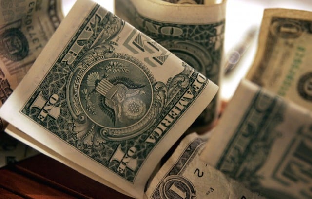 Dollar bills Money