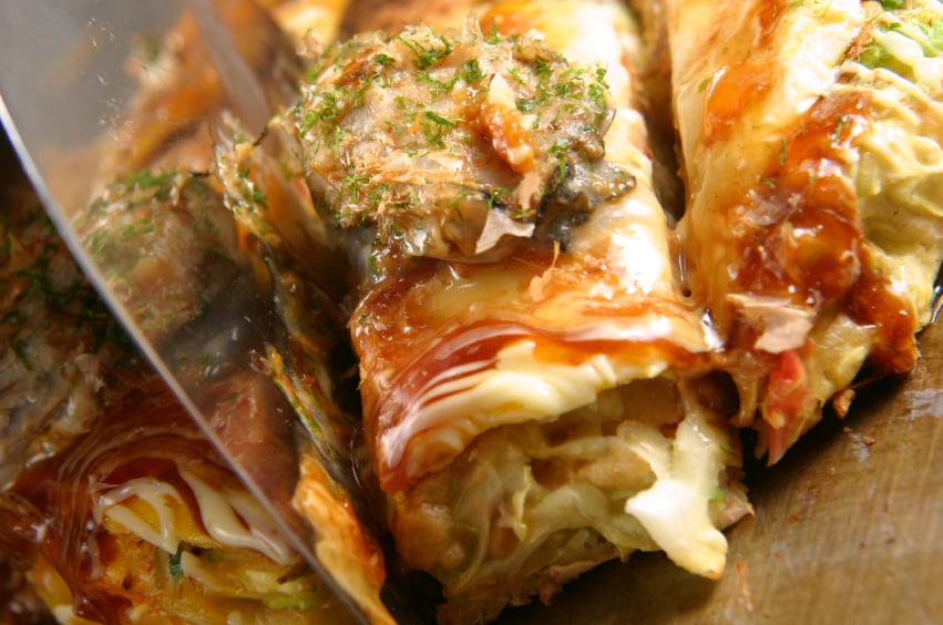 Okonomiyaki, Japanese Cabbage Pancake