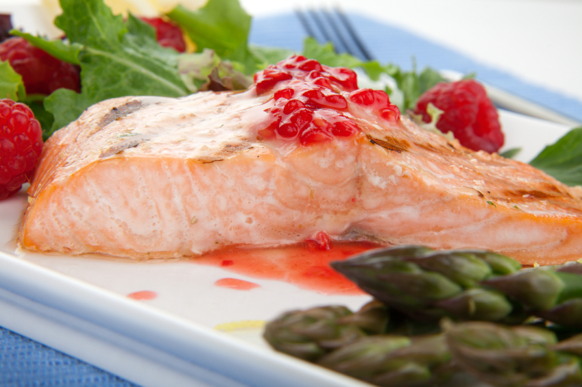 Grilled Raspberry Salmon