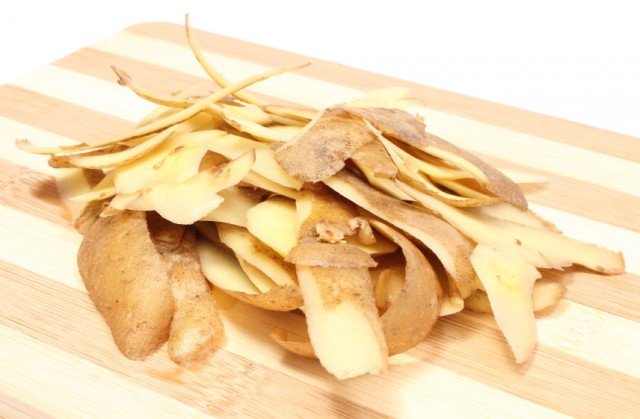Potato peels, skins