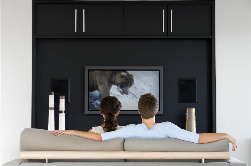 Couple watching a movie Couple watching a movie