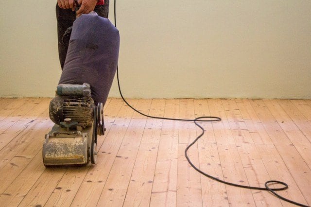 Sanding hardwood floors