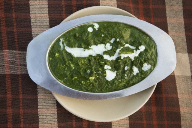 palak paneer , spinach and cheese curry