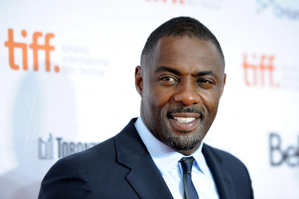 Idris Elba smiling