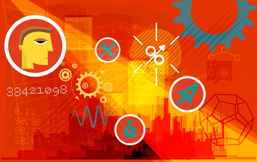 A smorgasbord of growth and business icons