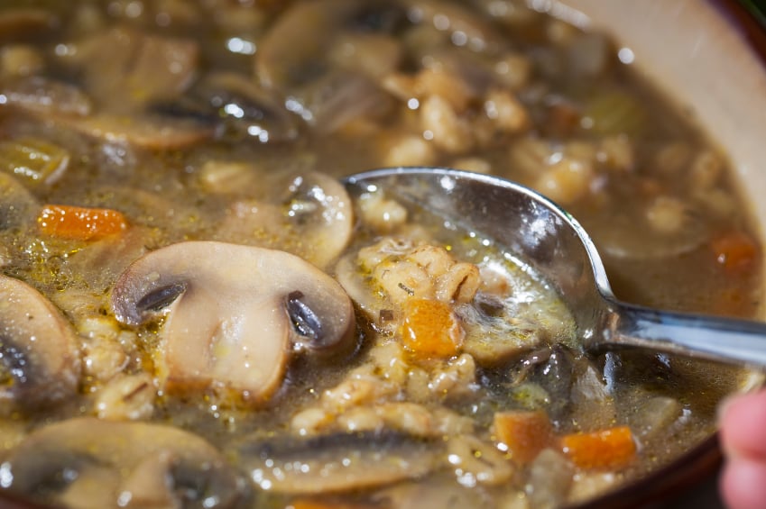 mushroom barley soup