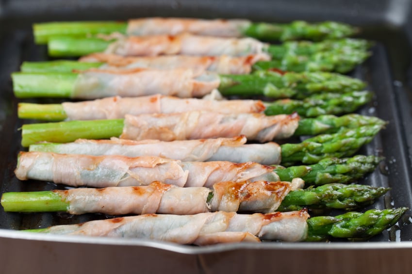 asparagus, prosciutto