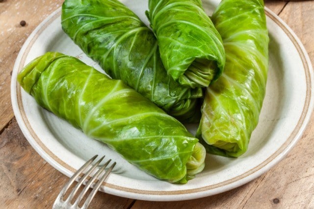Stuffed Cabbage Rolls, Greens