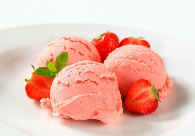 Strawberry ice cream