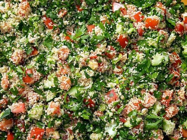fresh tabbouleh salad