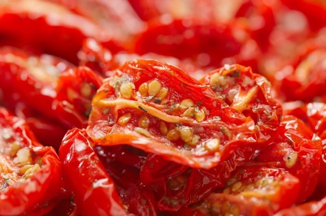 sun-dried tomatoes with olive oil
