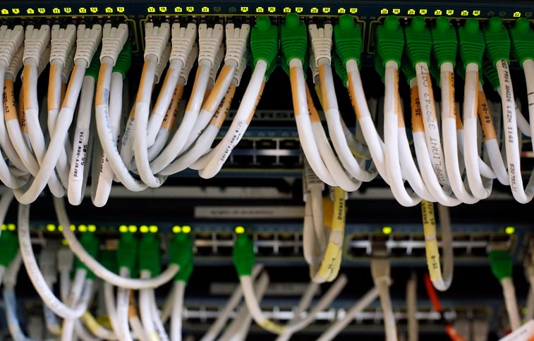 Telecom network cables are pictured - Thomas Coex/AFP/Getty Images