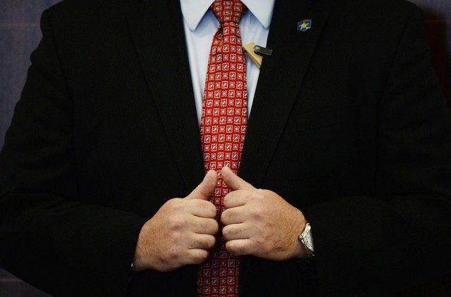 A member of the United States Secret Service stands guard - Source: Jim Watson/AFP/Getty Images