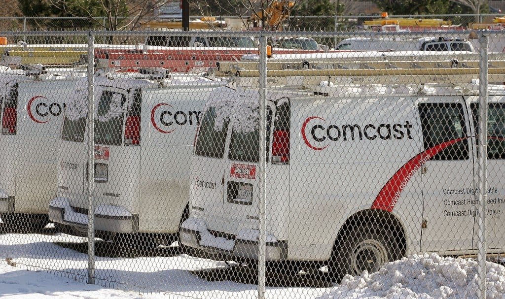 Comcast vans