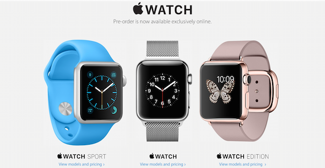 Apple Watch preorders