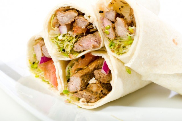 Steak sandwich wrap