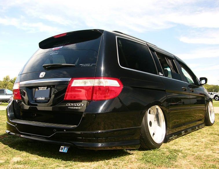 Slammed Honda Odyssey minivan