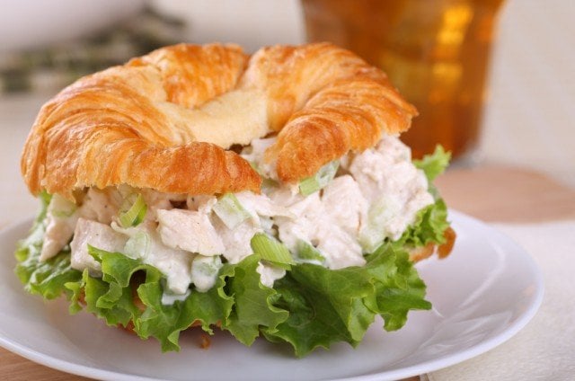 Here's a twist on a classic chicken salad sandwich