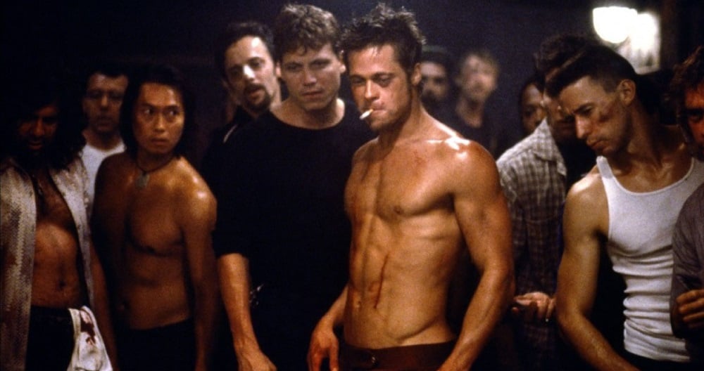 Brad Pitt as Tyler Durden in Fight Club