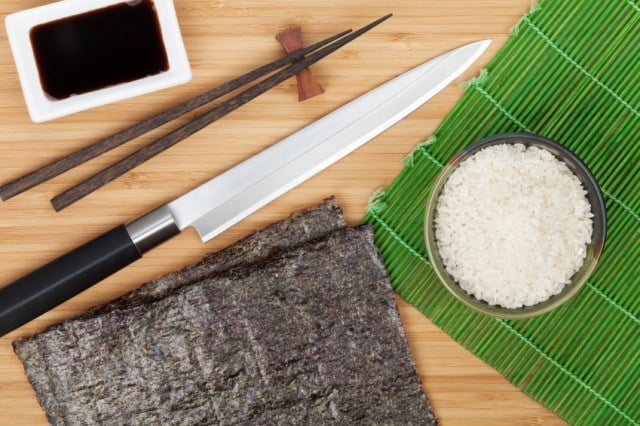 Ingredients for tuna rolls