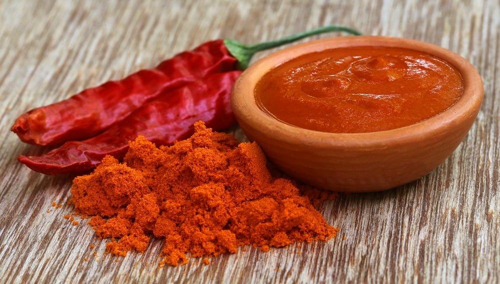 Red hot chilies, cayenne