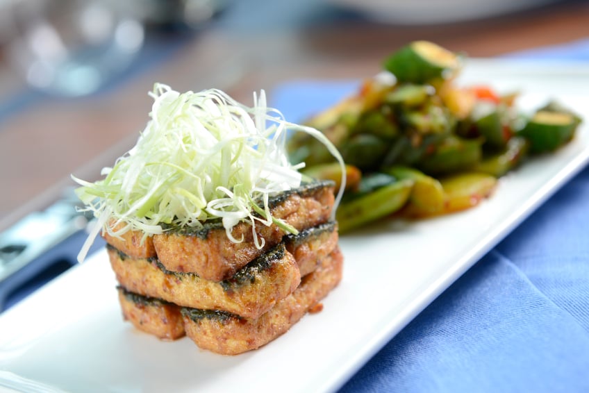a tempeh steak a tempeh steak