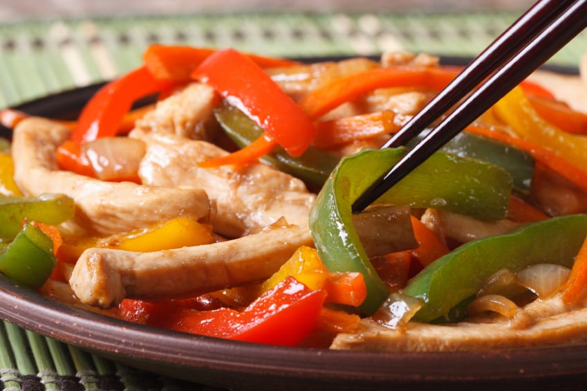 slow cooker chicken and peppers