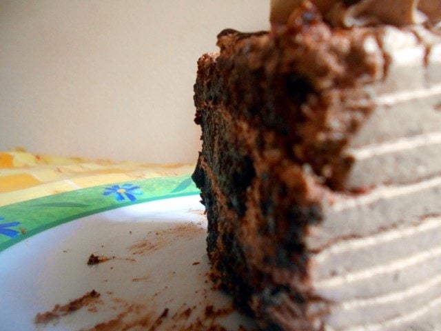 Layered chocolate cake