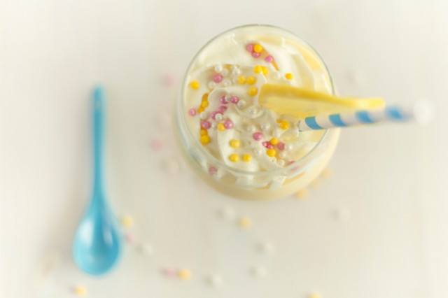 milkshake, sprinkles
