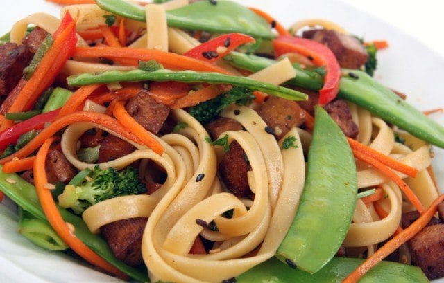 stir-fry with veggies and meat