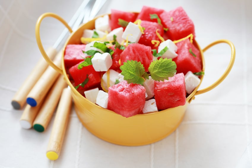 watermelon and feta salad
