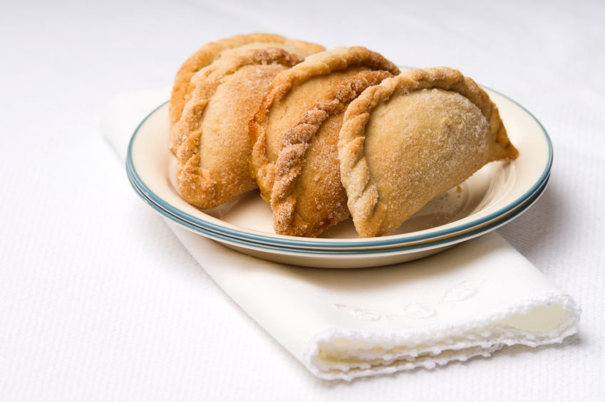 Veggie empanadas on a plate