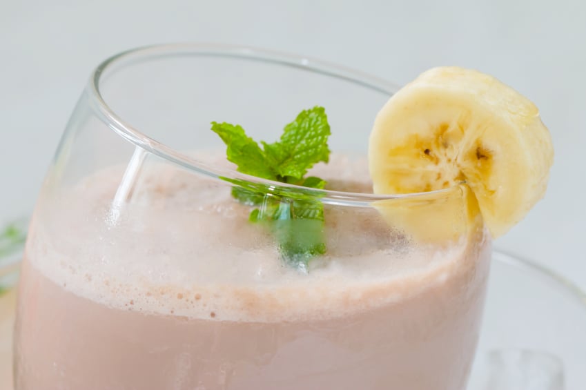 Chocolate banana smoothie