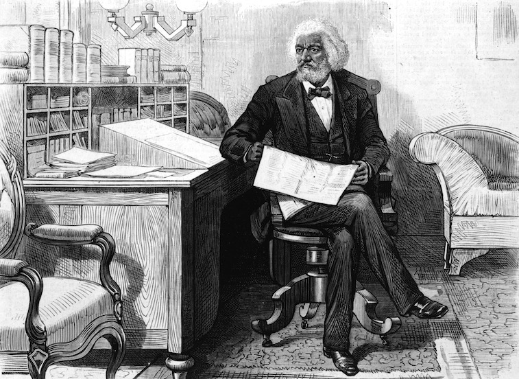 American orator, editor, author, abolitionist and former slave Frederick Douglass