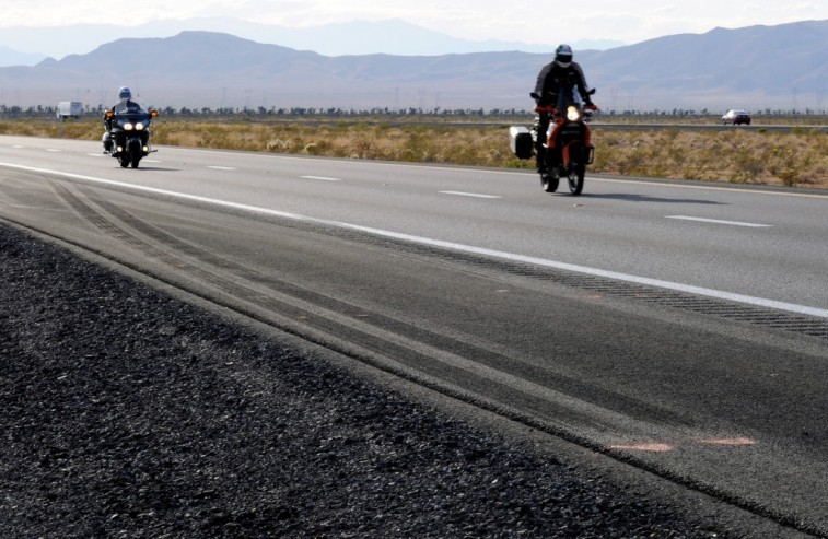 Motorcycle Riders Open Road