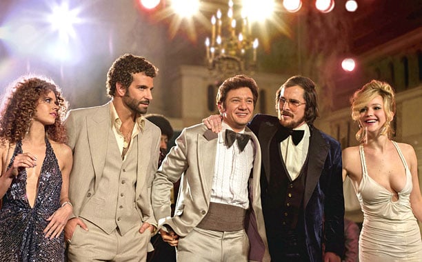 Amy Adams, Bradley Cooper, Jeremy Renner, Christian Bale and Jennifer Lawrence in 'American Hustle.'