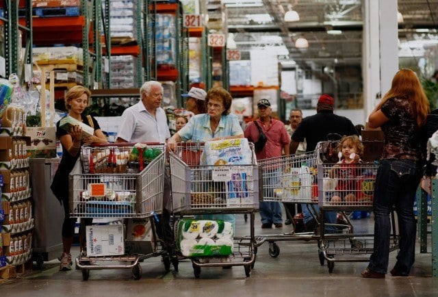 Costco shoppers
