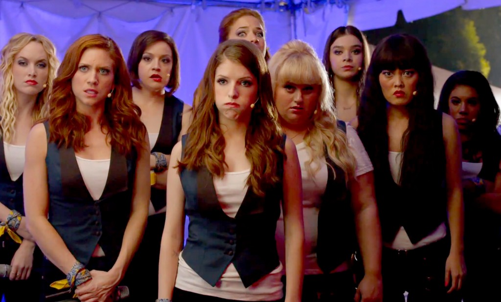 The Barden Bellas prepare for a performance in Pitch Perfect 2