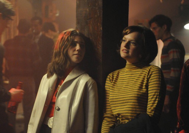 Zosia Mamet as Joyce and Elisabeth Moss as Peggy in 'Mad Men.'