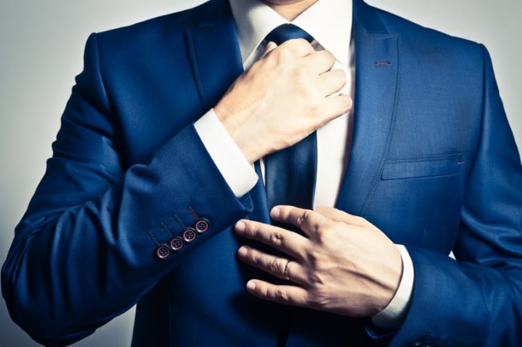 a man's tie