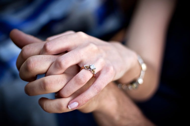 engaged couple
