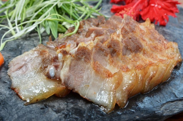 grilled pork belly