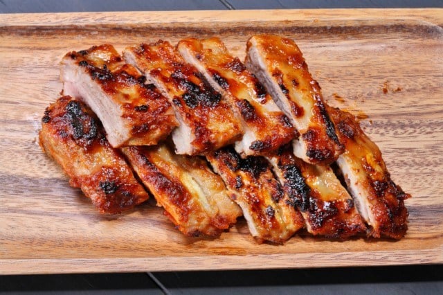Grilled pork ribs