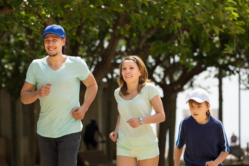 running with your family