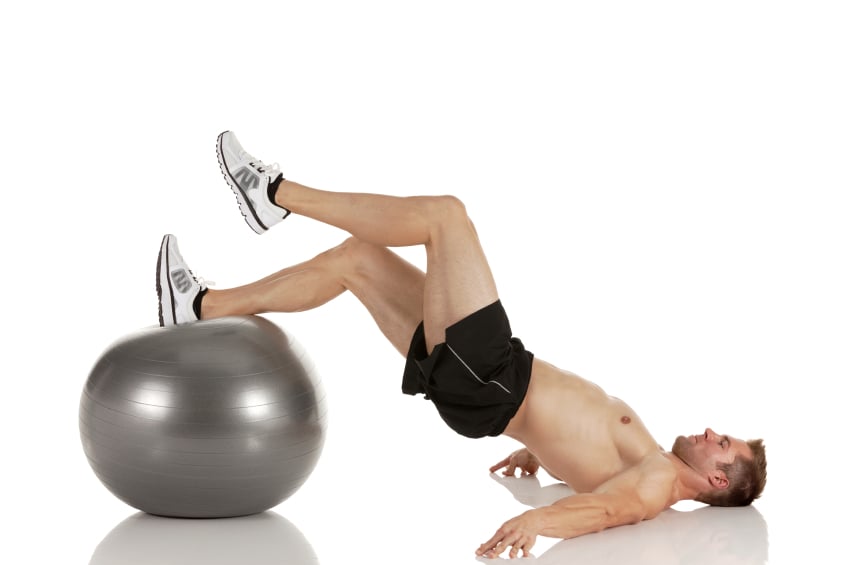 stability ball, hamstrings