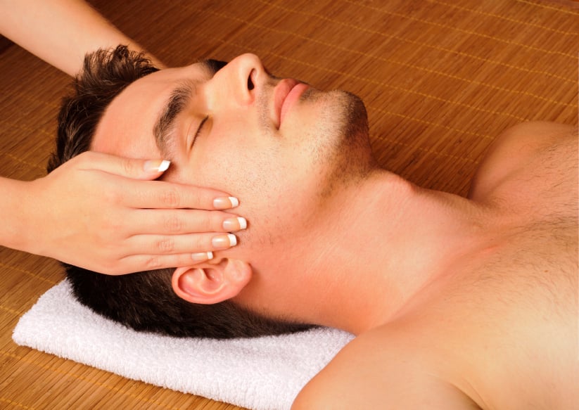getting a massage