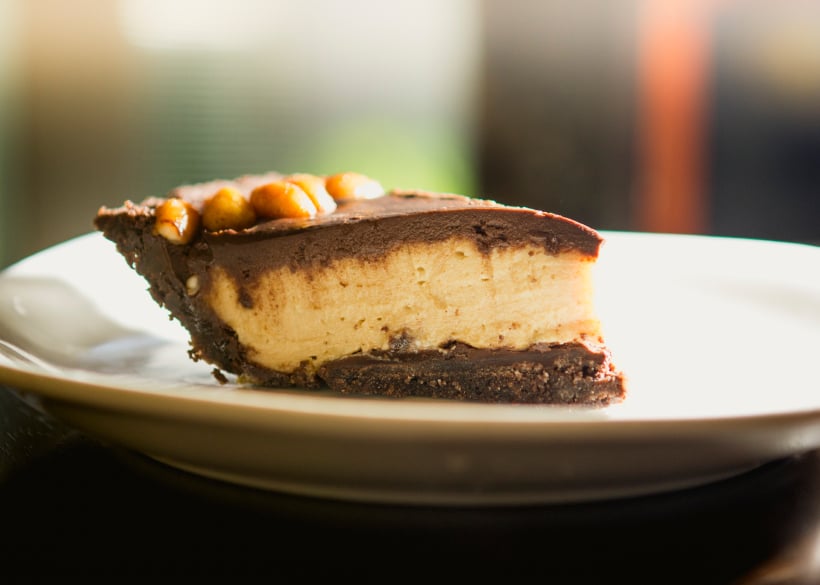 Peanut butter pie with Oreo crust