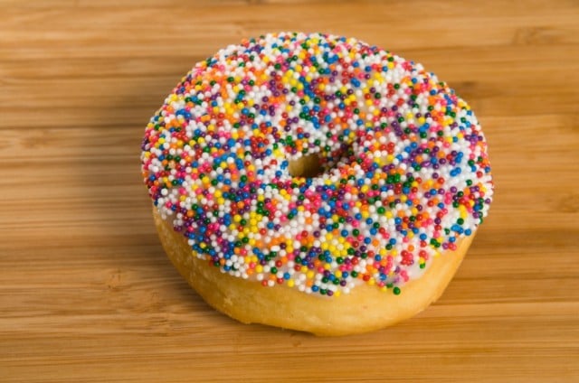 doughnut, sprinkles
