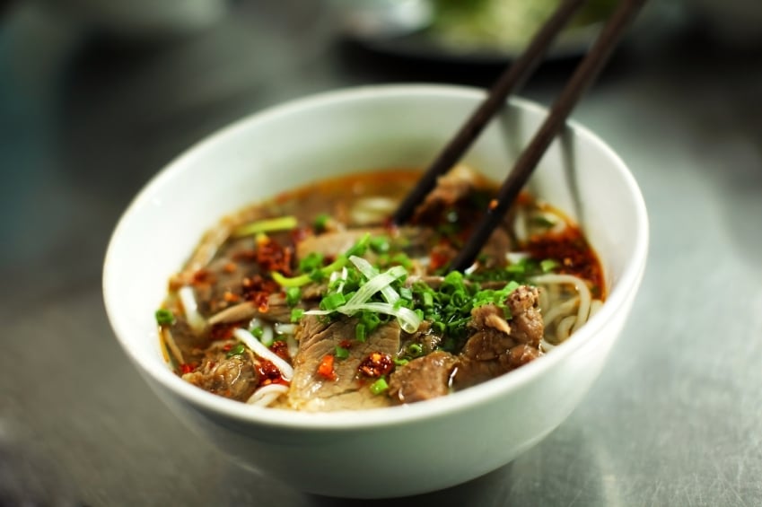 pho, beef, noodles  10 of the Best International Foods You Have to Try Vietnamese beef noodle soup called pho